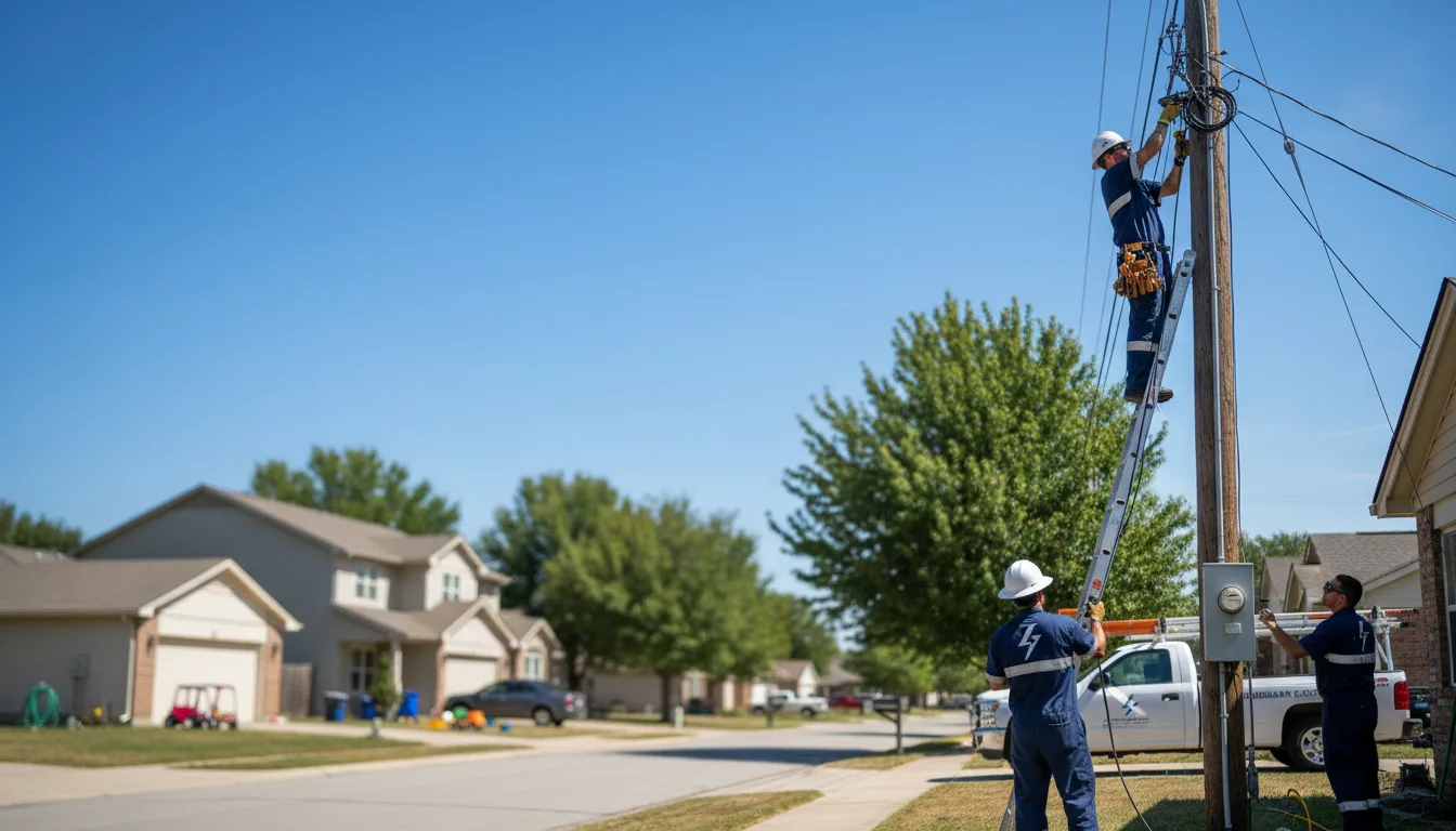 Residential electrician providing installation services in North Branch, MI